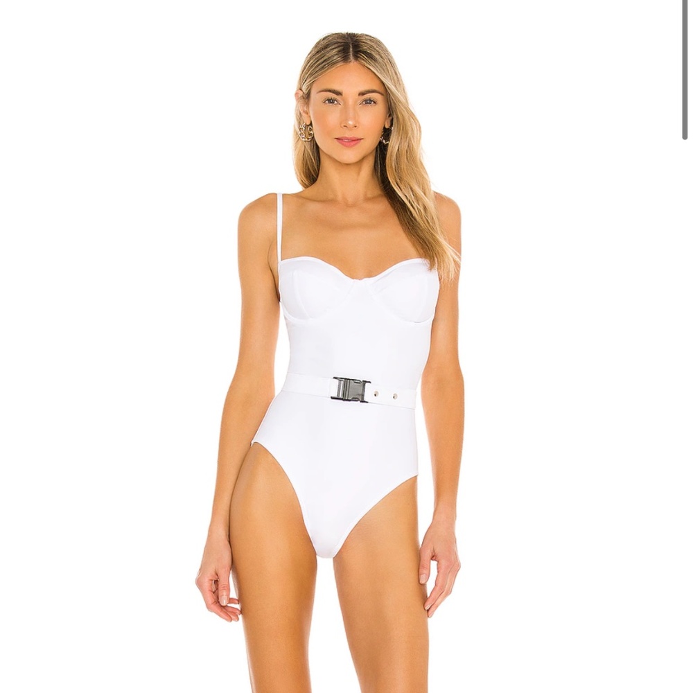 OW INTIMATES MOROCCO SWIMSUIT IN WHITE, SIZE SMALL